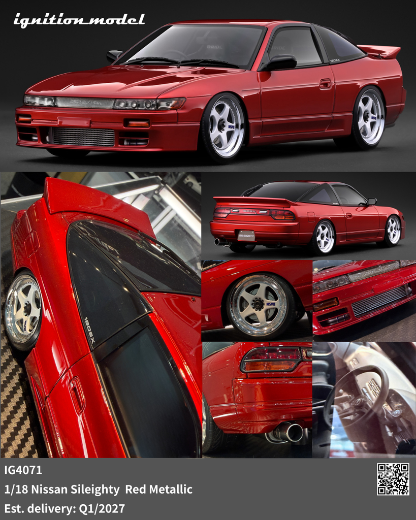 Preorder] Ignition Model 1:18 Nissan Sileighty Red Metallic IG4071