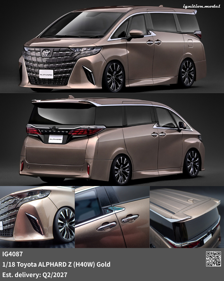 [Preorder] Ignition Model 1:18 Toyota ALPHARD Z (H40W) Gold IG4087