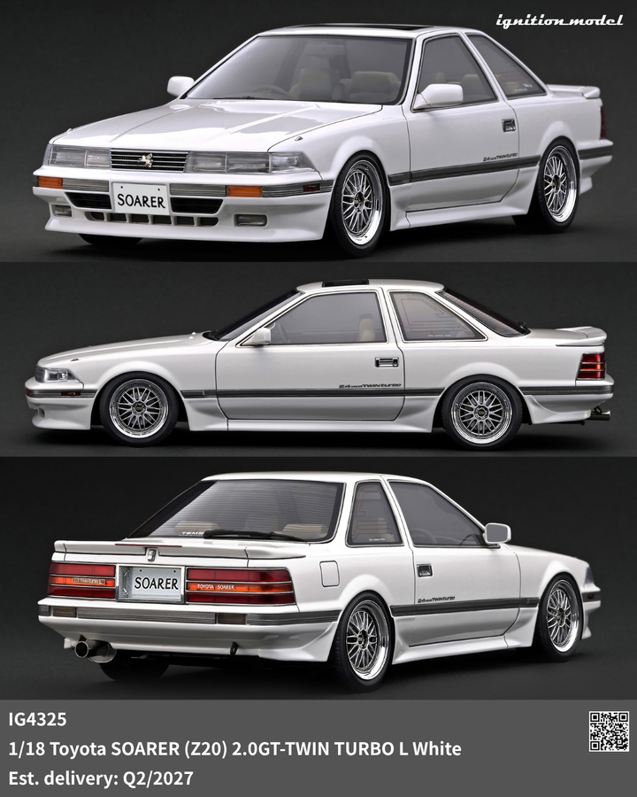 [Preorder] Ignition Model 1:18 Toyota SOARER (Z20) 2.0GT-TWIN TURBO L White IG4325