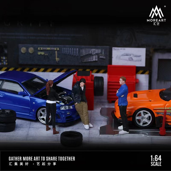 MoreArt 1:64 Fast & Furious Doll Set A