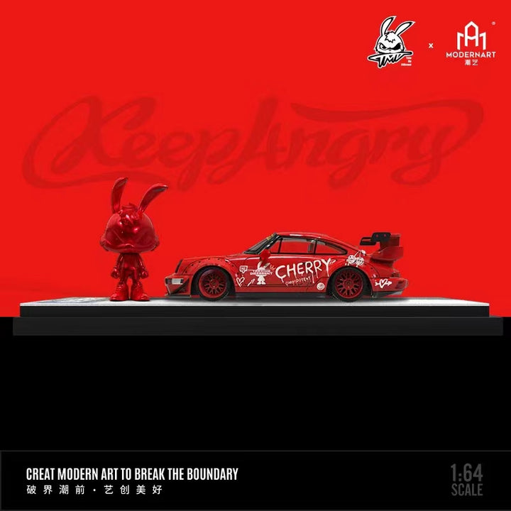 ModernArt X TMD Model 1:64 Porsche RWB 993 Red Rabbit