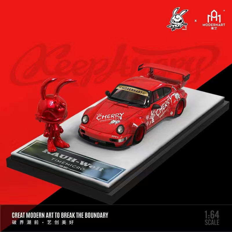 ModernArt X TMD Model 1:64 Porsche RWB 993 Red Rabbit MD640504