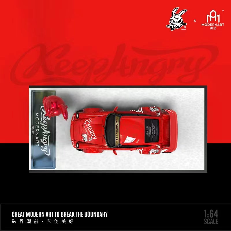 ModernArt X TMD Model 1:64 Porsche RWB 993 Red Rabbit