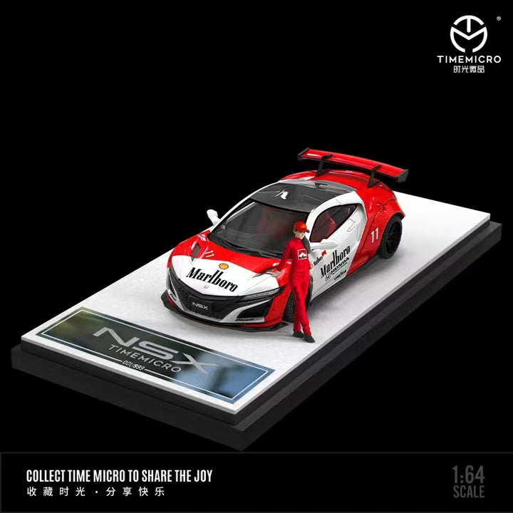 TimeMicro 1:64 Honda NSX Marlboro Red Doll Version TM641617-1