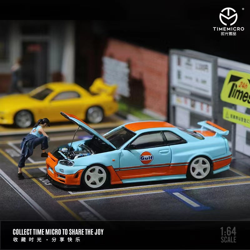 TimeMicro 1:64 Nissan Skyline GT-R R34 Gulf