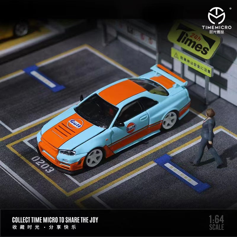 TimeMicro 1:64 Nissan Skyline GT-R R34 Gulf