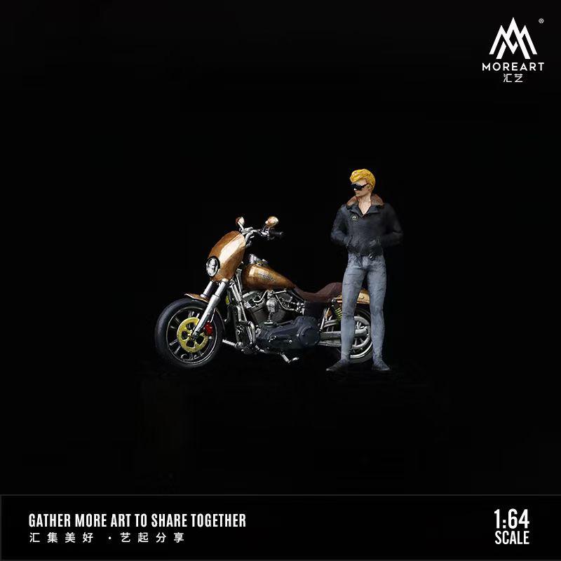 MoreArt 1:64 Motorcycle Men Doll Model