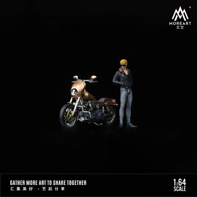 MoreArt 1:64 Motorcycle Men Doll Model