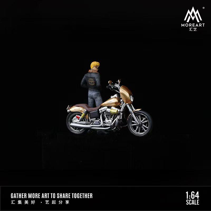 MoreArt 1:64 Motorcycle Men Doll Model