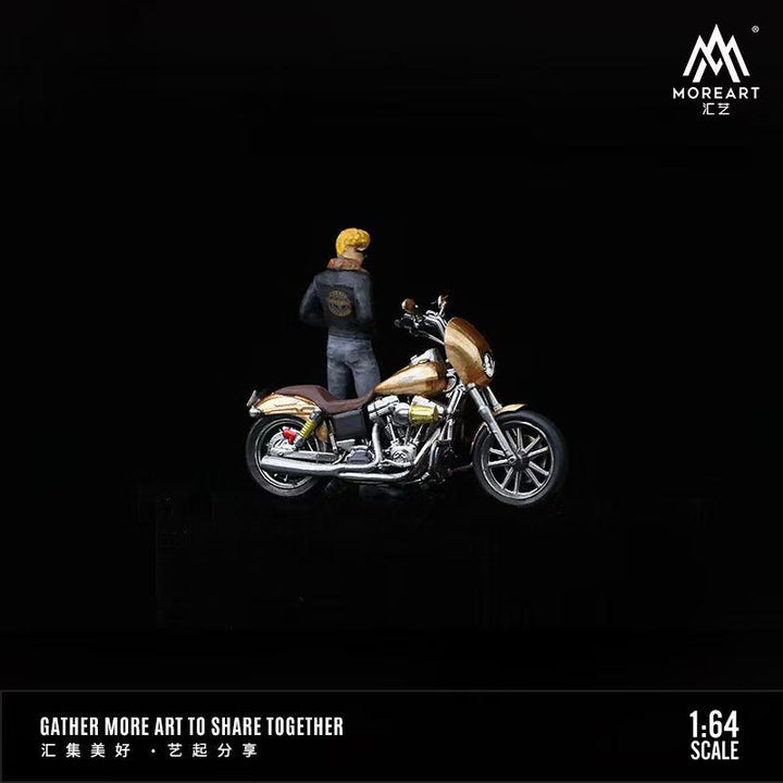 MoreArt 1:64 Motorcycle Men Doll Model