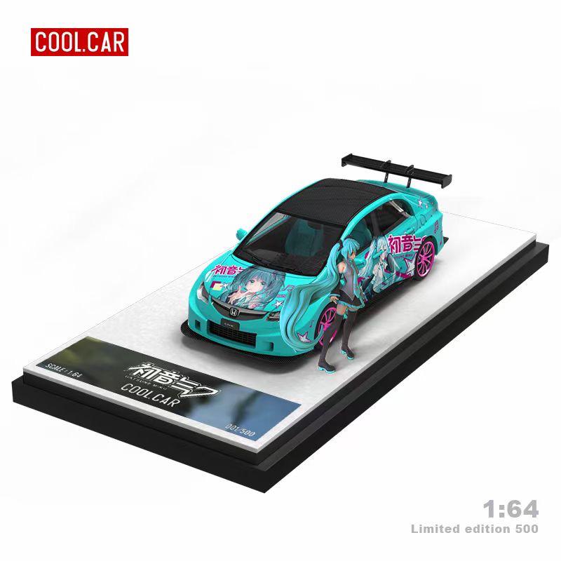 CoolCar 1:64 Honda Civic Hatsune Miku Doll Version CC643209-1