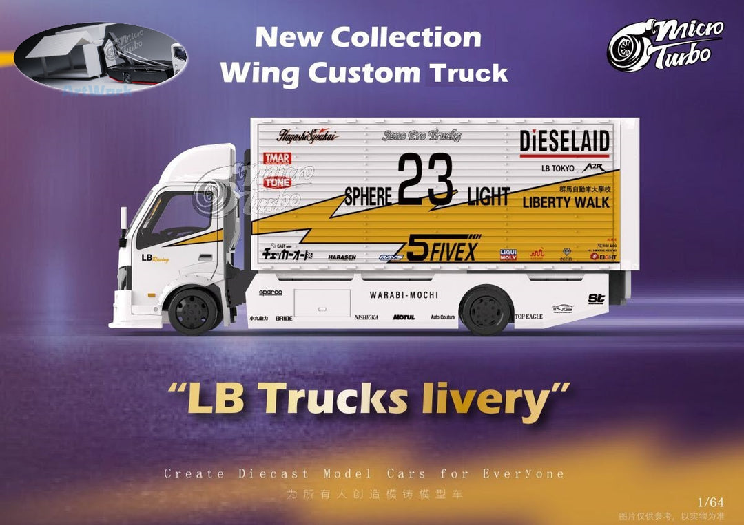 MicroTurbo 1:64 LBWK Gull Wing Truck
