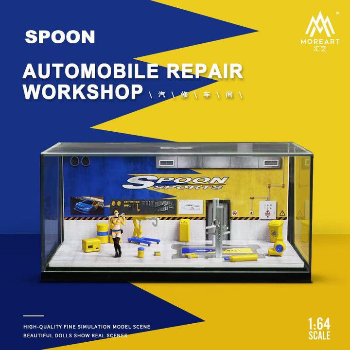 MoreArt 1:64 Auto Repair Workshop Spoon MO641069