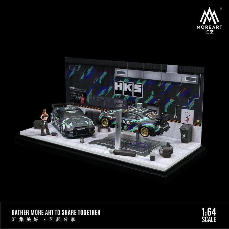 MoreArt 1:64 Auto Repair Workshop HKS