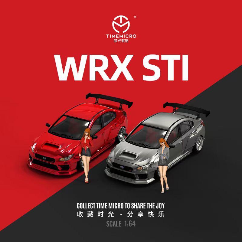TimeMicro 1:64 Subaru WRX STI Wide Body Red