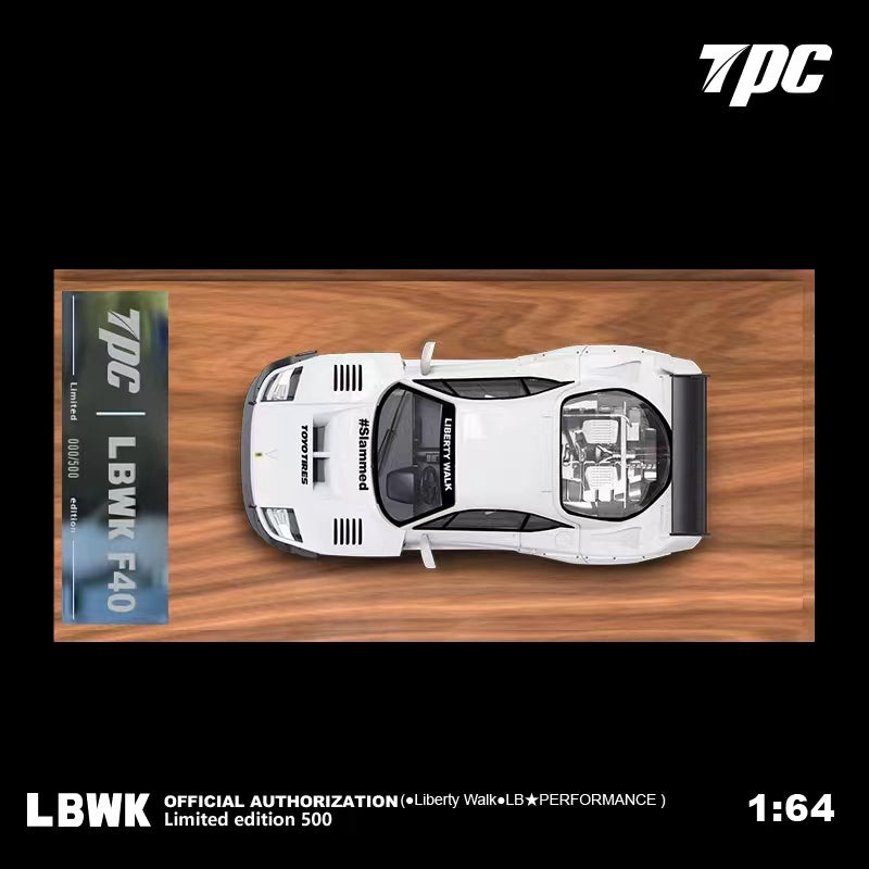 TPC 1:64 LBWK Ferrari F40 Wide Body White