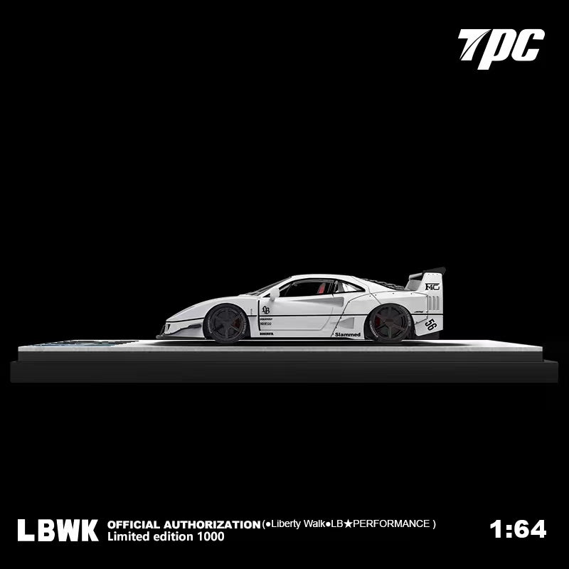 TPC 1:64 LBWK Ferrari F40 Wide Body White – Horizon Diecast