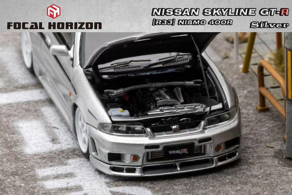 Focal Horizon 1:64 Nissan Skyline GT-R R33 Nismo 400R Silver