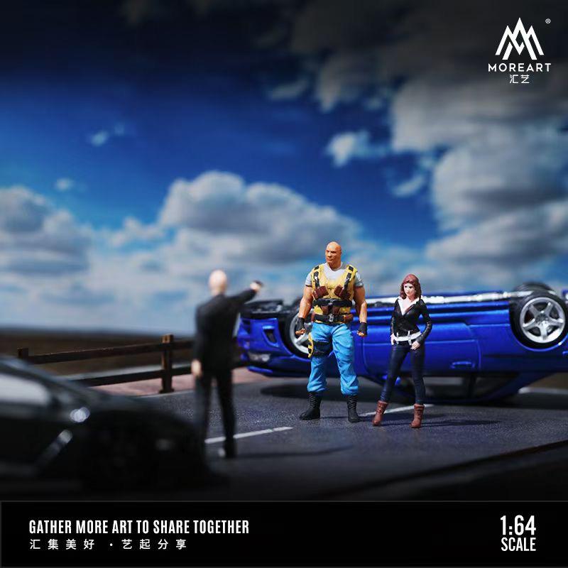 MoreArt 1:64 Fast & Furious Doll Set B