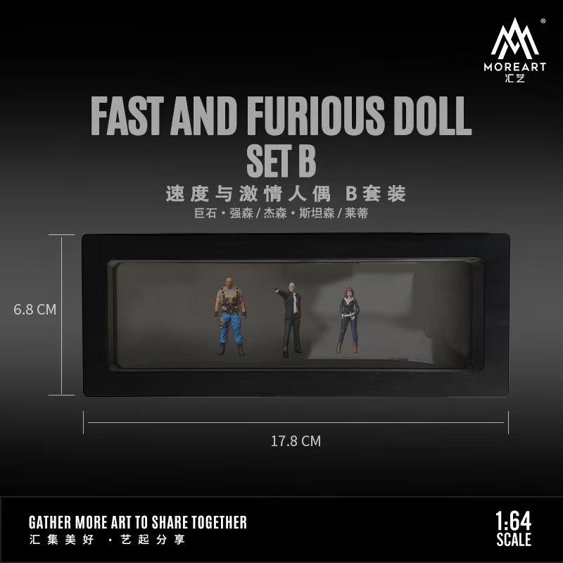 MoreArt 1:64 Fast & Furious Doll Set B