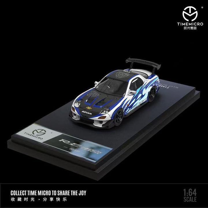 TimeMicro 1:64 Mazda RX-7 RE Amemiya Blue Flame TM644706