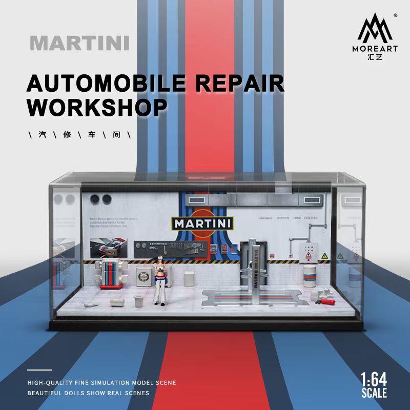 MoreArt 1:64 Automobile Repair Workshop Martini MO641071