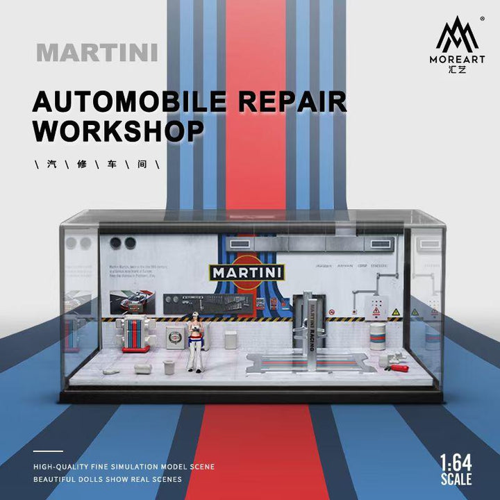MoreArt 1:64 Automobile Repair Workshop Martini MO641071
