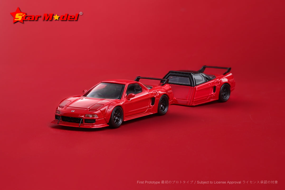 Star Model 1:64 Honda NSX NA1 Red With Trailer