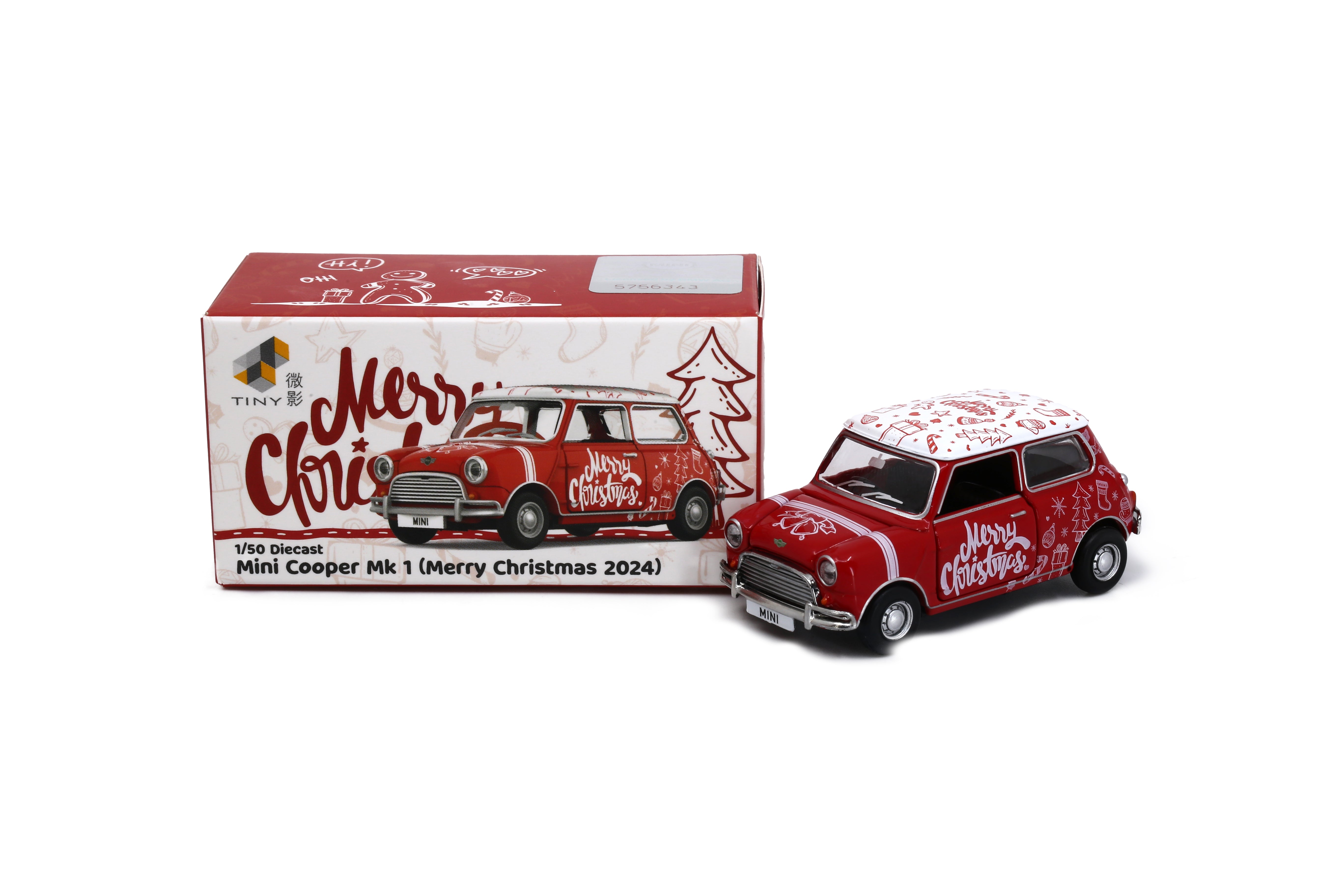 Tiny City 1:50 - Mini Cooper Mk 1 (Merry Christmas) MINI0008