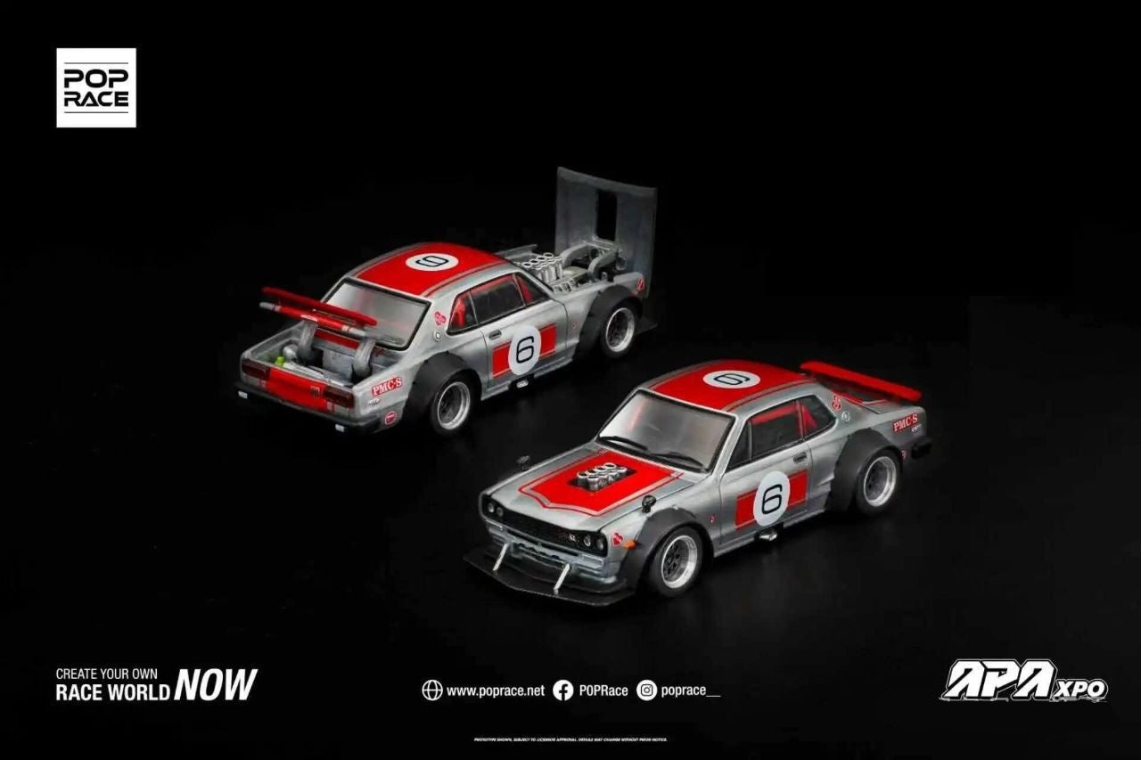 POPRACE 1:64 SKYLINE GT-R V8 DRIFT (HAKOSUKA) S19-APAXPO2025