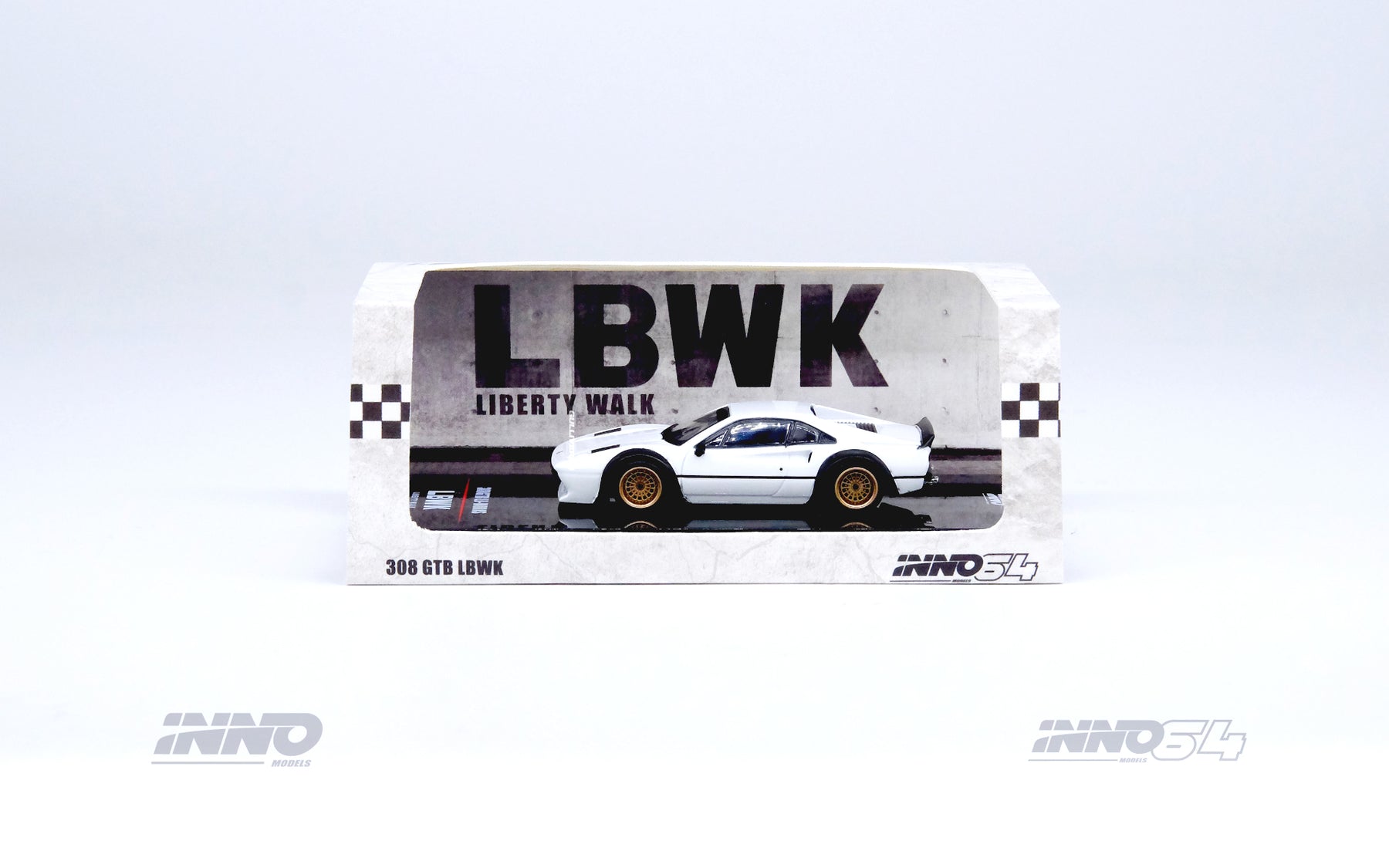 Inno64 1:64 LBWK Ferrari 308 GTB White IN64-LBWK308-WHI – Horizon Diecast