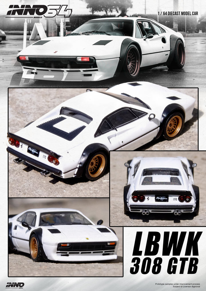 [Preorder] Inno64 1:64 LBWK Ferrari 308 GTB White