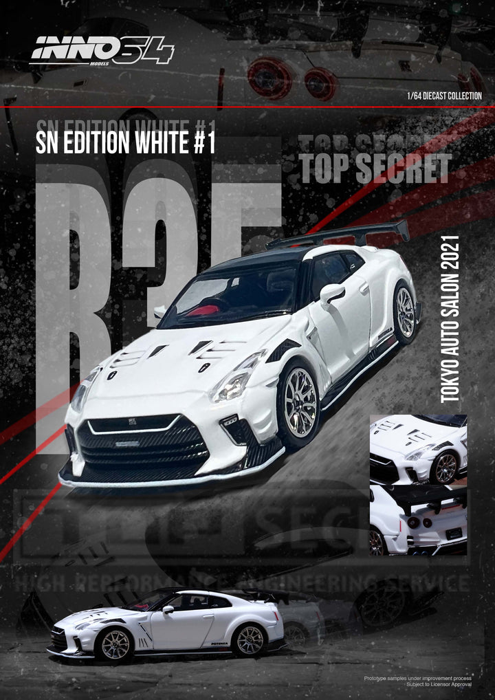 [Preorder] Inno64 1:64 NISSAN GT-R (R35) "TOP SECRET" Tokyo Auto Salon 2021