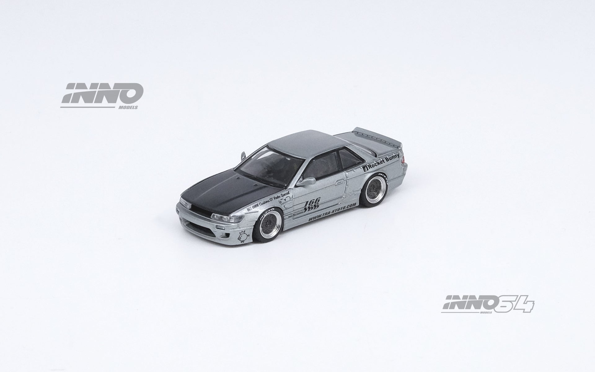 Inno64 1:64 Nissan Silvia (S13) V1 PANDEM ROCKET BUNNY Silver