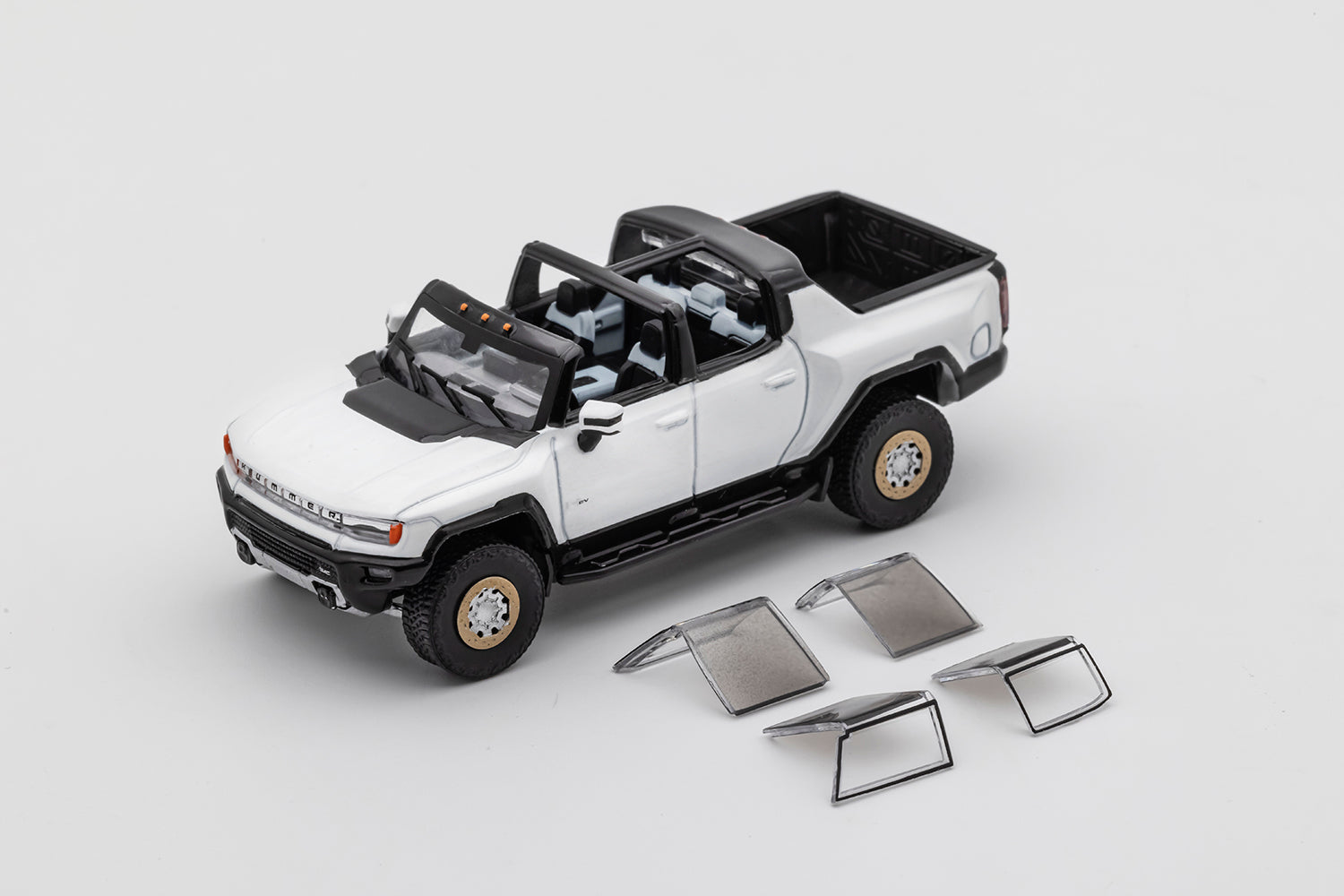 Preorder] GCD 1:64 GMC Hummer EV pickup 2022 White – Horizon Diecast