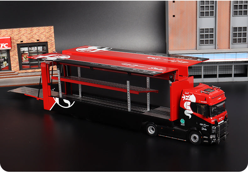 Maxwell 1:64 Scania S730 V8 Gull Wing Transporter- Alfa Romeo F1