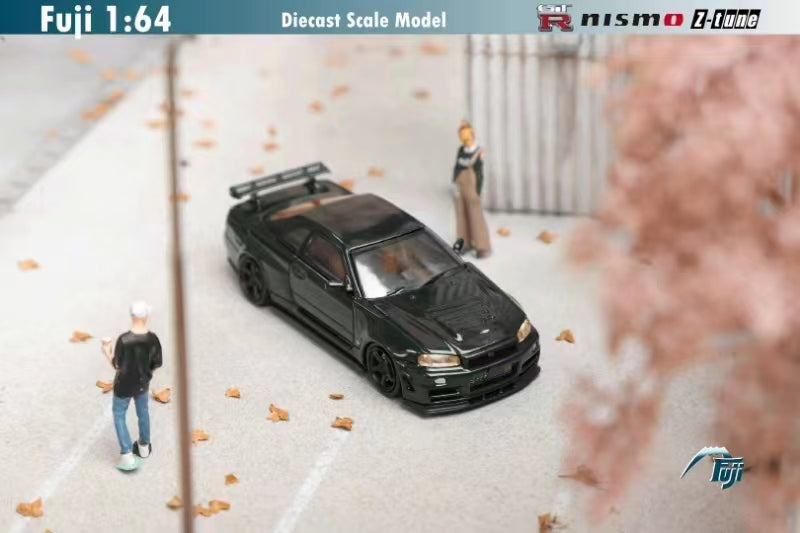 [Preorder] Fuji 1:64 Nissan Skyline GT-R R34- Nismo Z-Tune CRS Dark Green