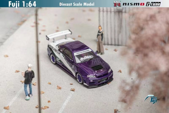 [Preorder] Fuji 1:64 Nissan Skyline GT-R R34- Nismo Z-Tune Gifted Purple