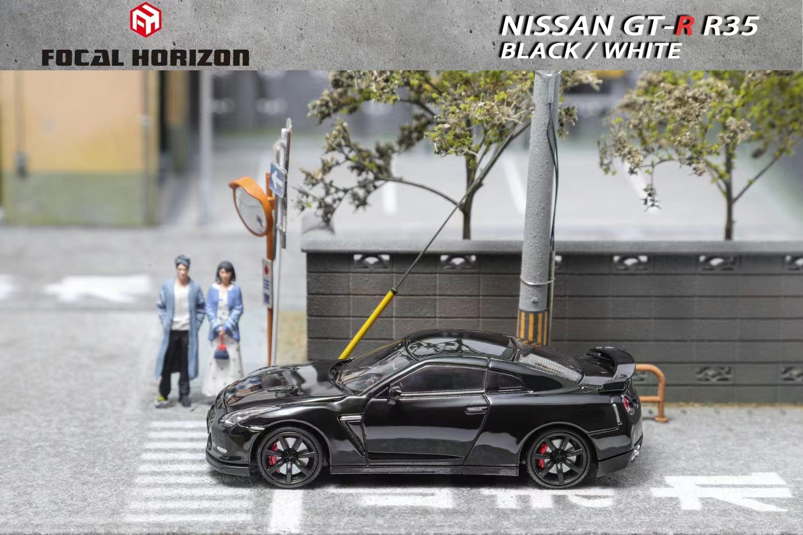 Focal R35 Focal Horizon 1:64 Nissan GT-R R35 Black – Horizon Diecast
