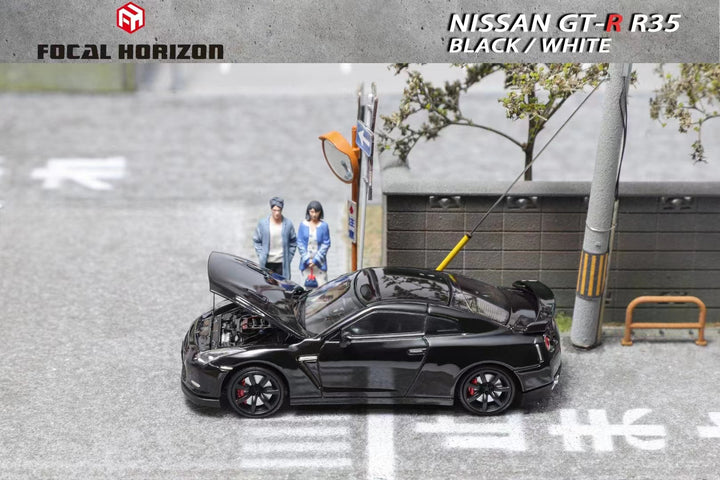[Preorder] Focal Horizon 1:64 Nissan GT-R R35 Black