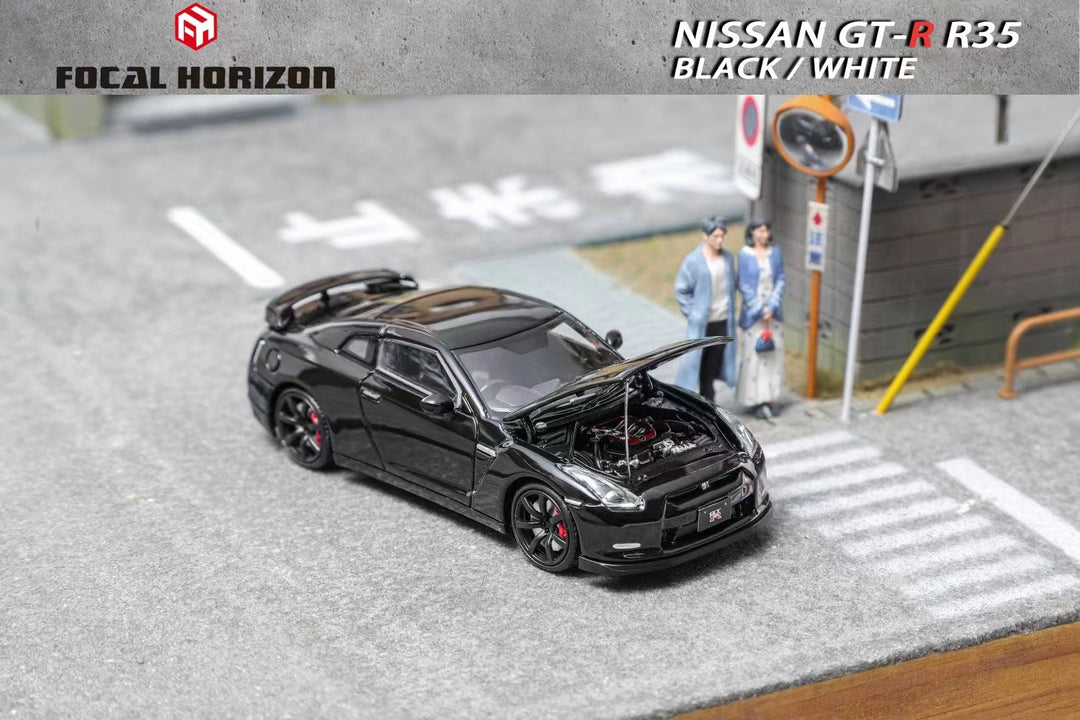Focal R35 Focal Horizon 1:64 Nissan GT-R R35 Black – Horizon Diecast