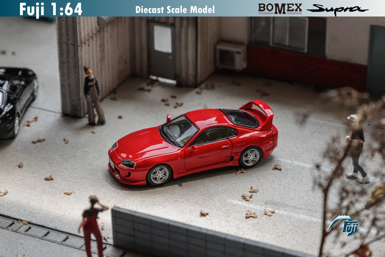 Fuji 1:64 Toyota Supra RZ Mk4 A80 (JZA80) Bomex V1 Red – Horizon