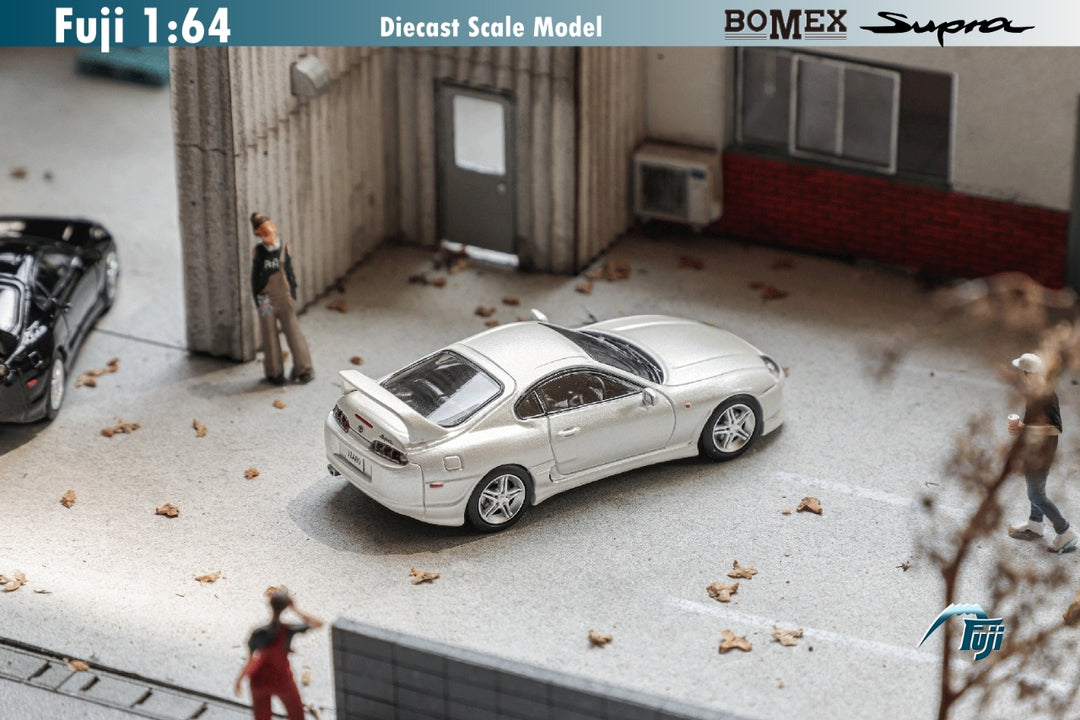 Fuji 1:64 Toyota Supra RZ Mk4 A80 (JZA80) Bomex V1 White