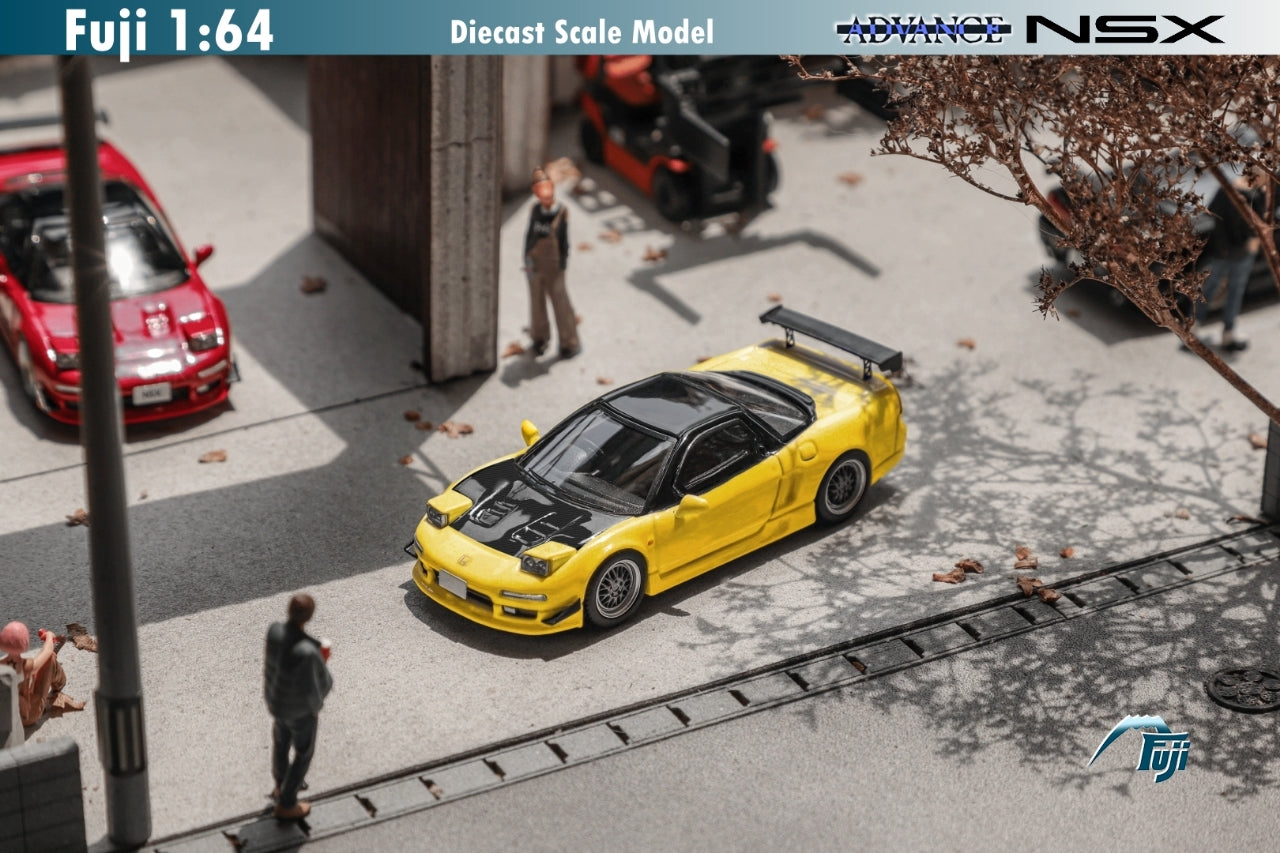 Fuji 1:64 Honda NSX Mk1 NA1 Advance - Yellow – Horizon Diecast