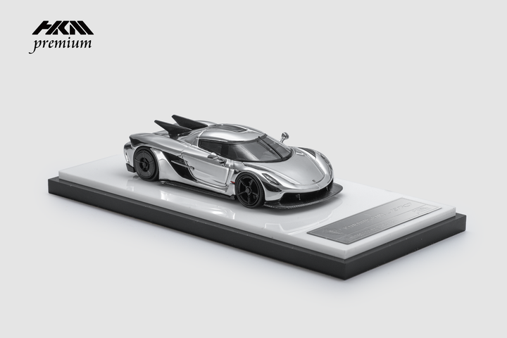 [Preorder] HKM Premium 1:64 Koenigsegg Jesko Absolut - Chrome Silver (2 Versions)