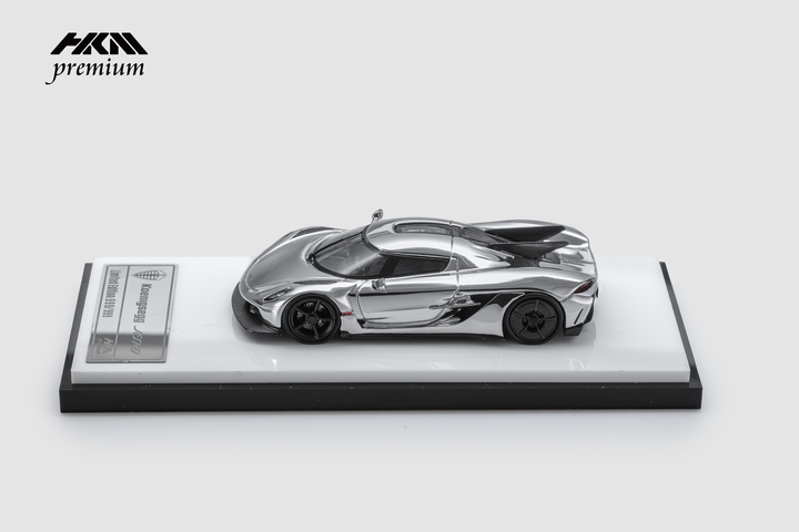 [Preorder] HKM Premium 1:64 Koenigsegg Jesko Absolut - Chrome Silver (2 Versions)