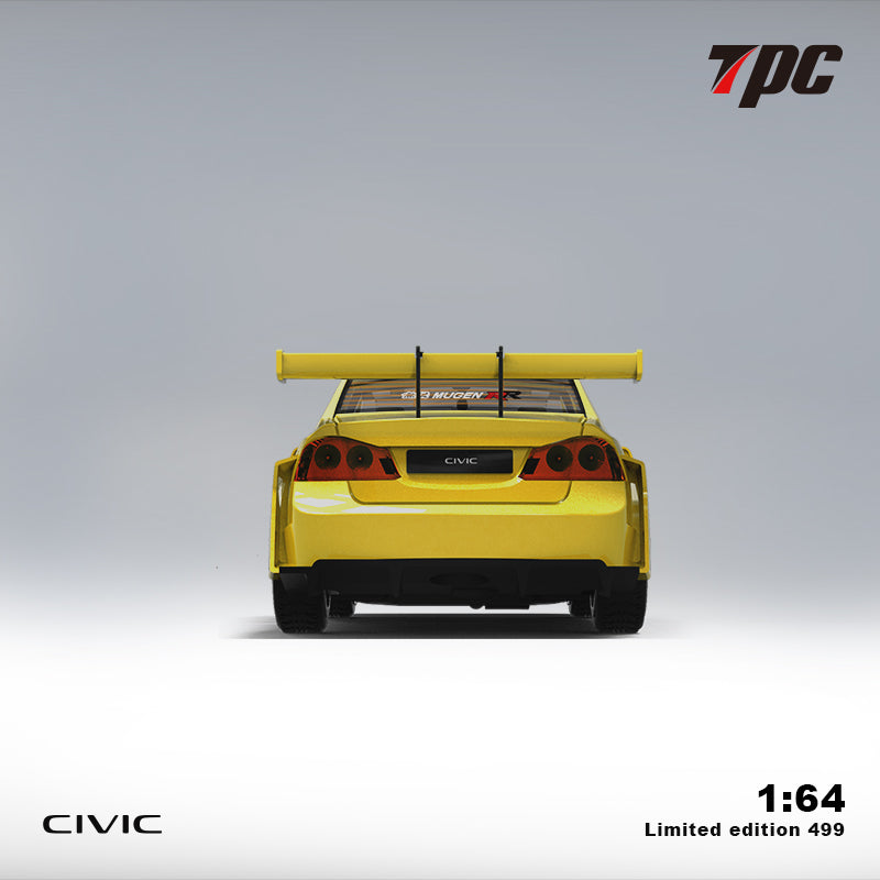 [Preorder] TPC 1:64 Honda Civic FD2 Yellow - Carbon Hood (2 Verisons)