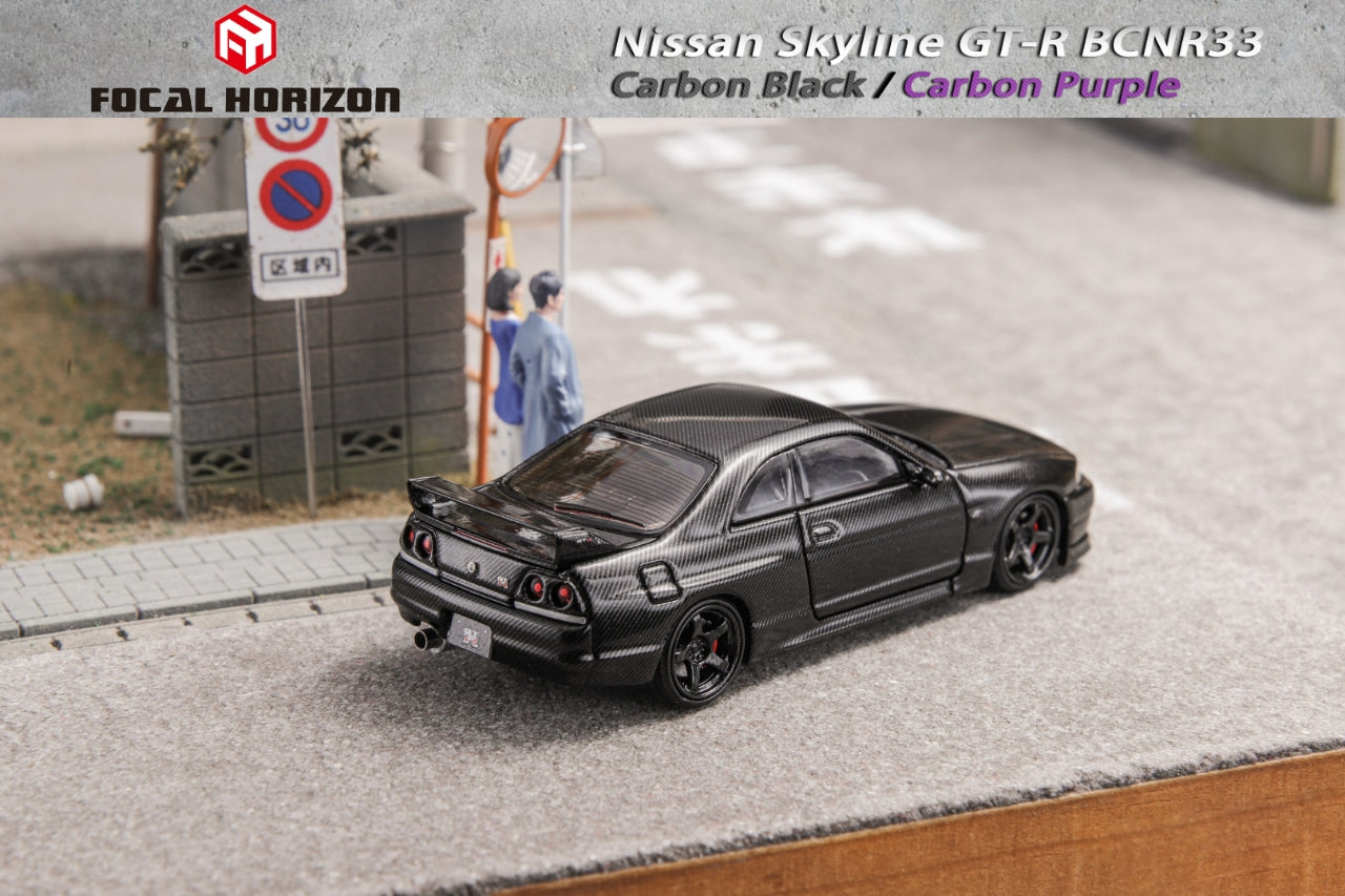 Focal Horizon 1:64 Nissan Skyline GT-R R33 Black Carbon – Horizon