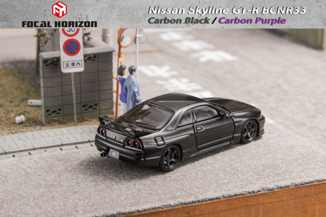 [Preorder] Focal Horizon 1:64 Nissan Skyline GT-R R33 Black Carbon