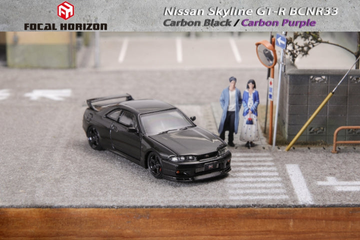 [Preorder] Focal Horizon 1:64 Nissan Skyline GT-R R33 Black Carbon